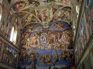 Cappella Sistina, Città del Vaticano, Roma, Italia. Author and Copyright Marco Ramerini