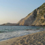 La spiaggia di Petani, Cefalonia, Ionie, Grecia. Author and Copyright Niccolò di Lalla