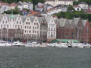 Bryggen, Bergen, Norvegia. Author and Copyright Marco Ramerini.,.