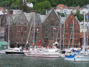 Bryggen, Bergen, Norvegia. Author and Copyright Marco Ramerini