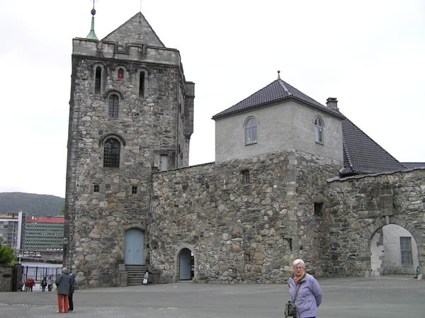 La Rosenkrantztarnet e il Portkastellet, Fortezza di Bergen (Bergenhus Festning). Author Copyright Marco Ramerini