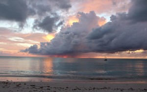 Tramonto spettacolare, Cape Santa Maria Beach Resort, Long Island, Bahamas. Autore e Copyright Marco Ramerini