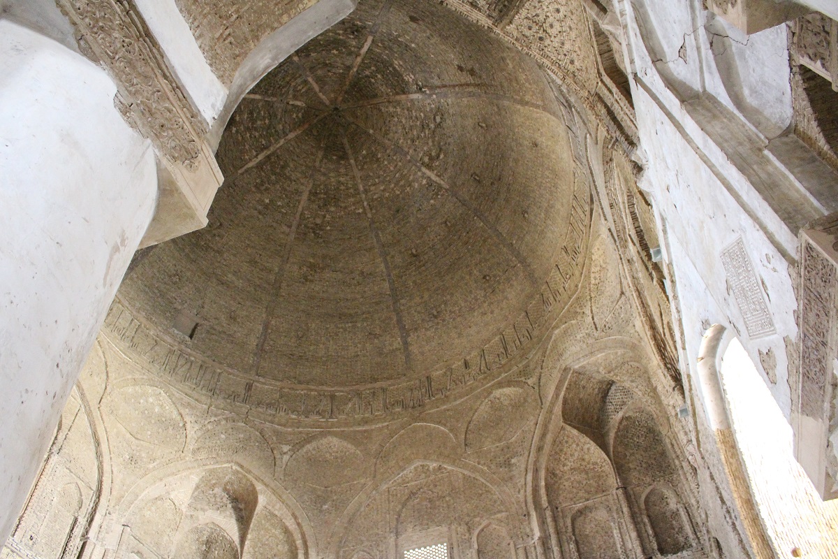 La cupola Nezam al-Molk, Moschea del Venerdì (Moschea Jāmeh), Isfahan, Iran. Autore e Copyright Marco Ramerini