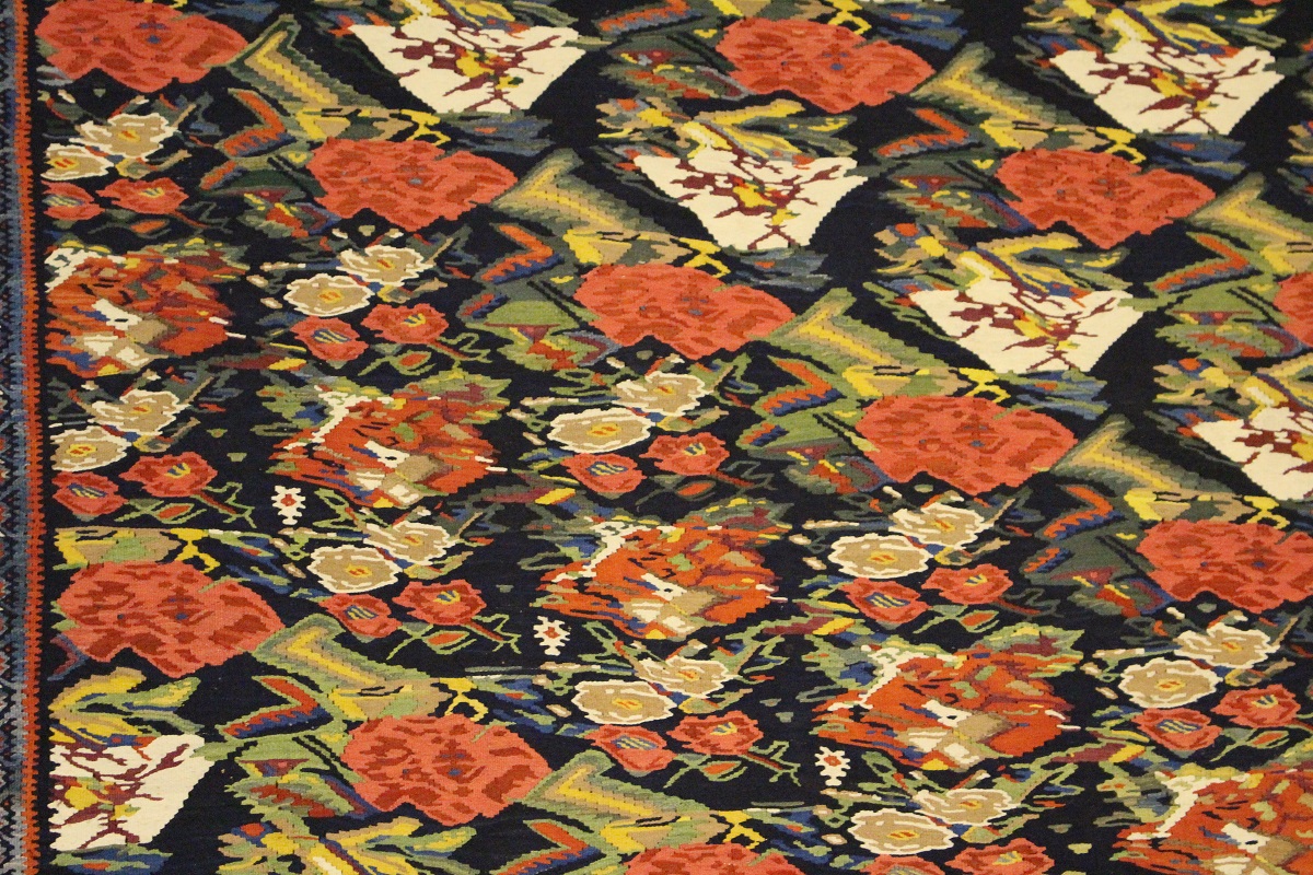 Particolare di un tappeto, Museo del Tappeto iraniano, Teheran, Iran. Autore e Copyright Marco Ramerini